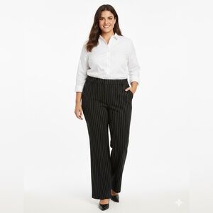 Lee Black Pinstripe Women's Bootcut Pants